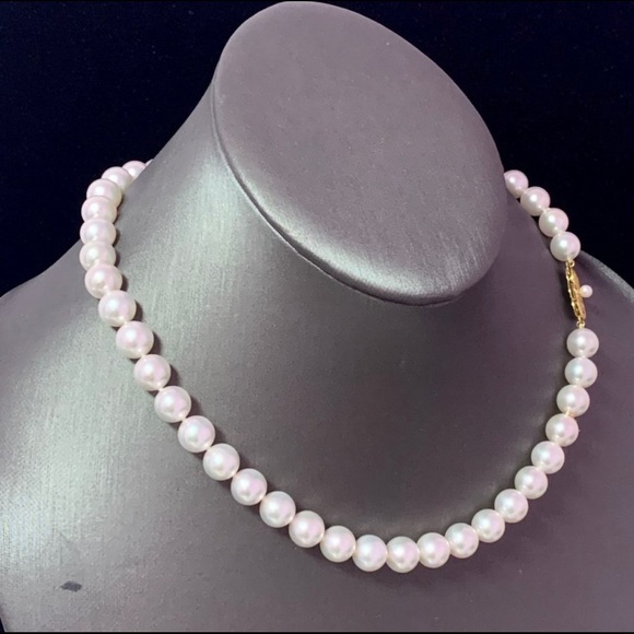 Mikimoto 18K akoya pearl necklace - Picture 7 of 7